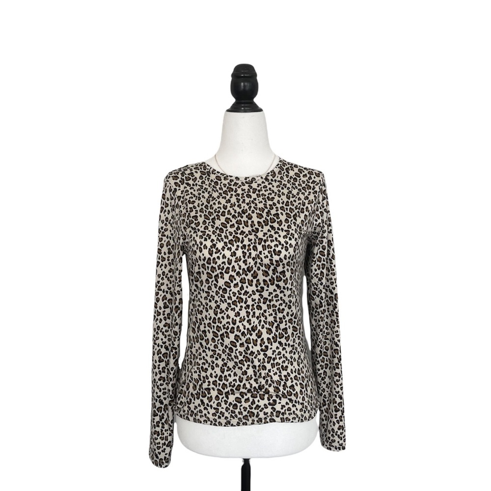 Gaze women's leopard print long sleeved top